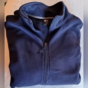 🎈 LAST CHANCE! STARTER Full Zip Up Navy Blue Soft Fleece Jacket Size L (42-44)
